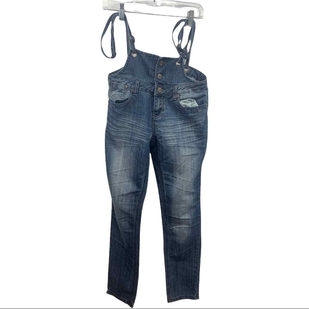 1st Kiss Brand Festival Denim Overall Jeans Boho Hippie Size 5